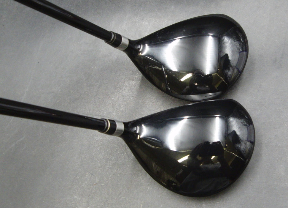 Set of 2 Daiwa Advisor 3+5 Woods Regular Graphite Shafts Daiwa Grips & HC