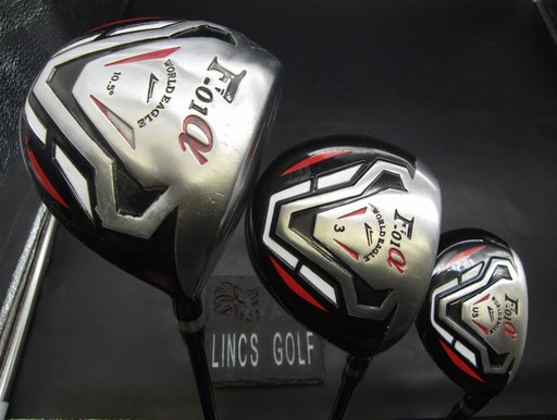 Set of 3 World Eagle F-01α Driver + 3 Wood & 5 Hybrid Stiff Graphite Shafts*
