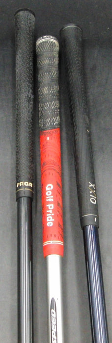 Set of 3  x Srixon XXIO, Yonex Nanov, PRGR TRX 370 Drivers Stiff Graphite Shafts