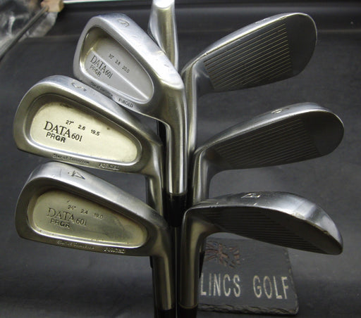 Set of 7 x PRGR DATA 601 Irons 4-PW Stiff Steel Shafts Golf Pride Grips*