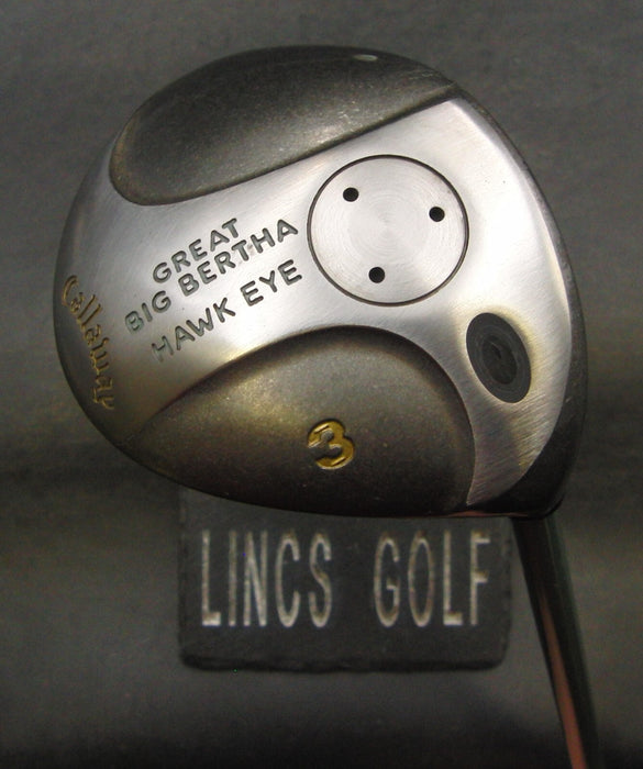 Ladies Callaway Great Big Bertha Hawk Eye 3 Wood Ladies Graphite Shaft +Grip