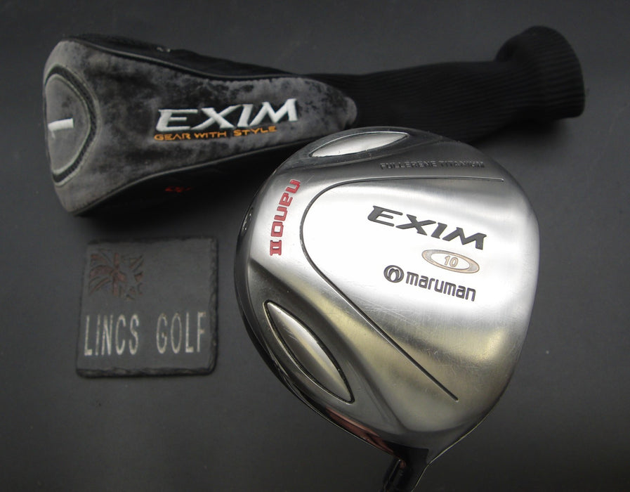 Maruman Exim Nano II 10° Driver Stiff Graphite Shaft Exim Grip + Head Cover