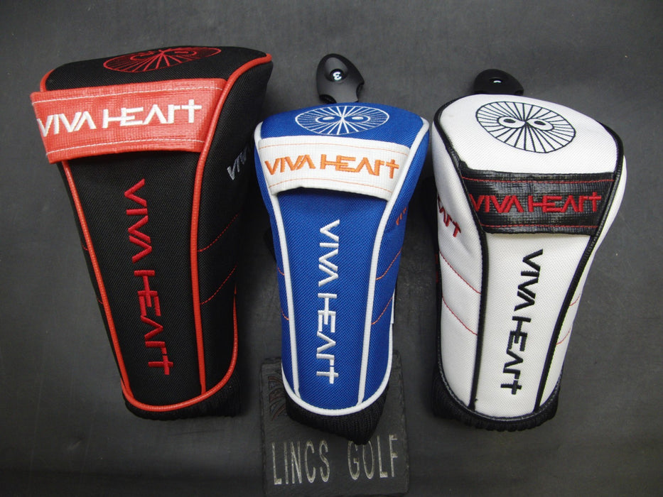 Set of 3 VIVA HEART Driver & 3+5 Woods Head Covers