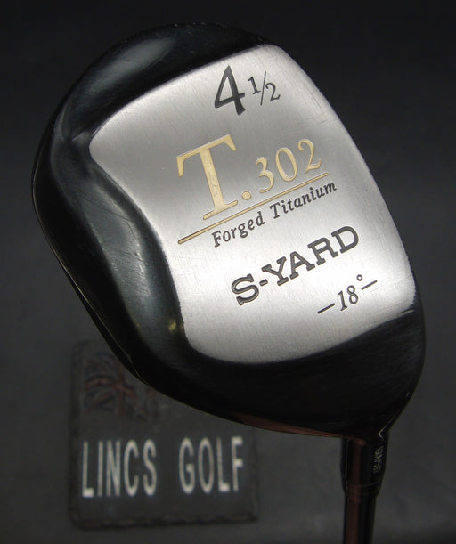 S-Yard T.302 Forged Titanium 18° 4 Hybrid Regular Graphite Shaft S-Yard Grip