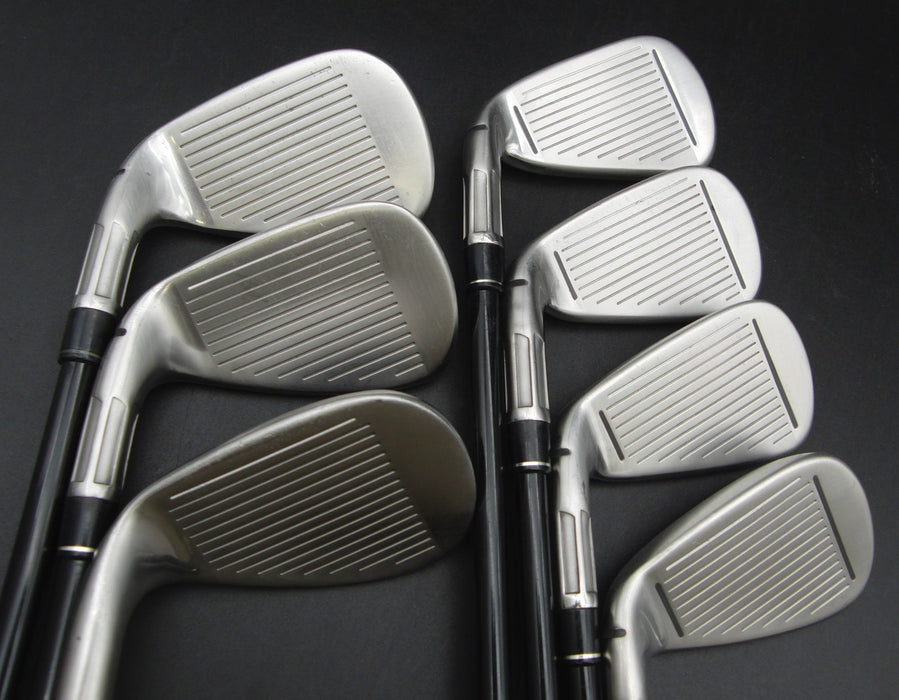 Set of 7x TaylorMade M2 2017 5-SW Irons Stiff Graphite Shafts Black Grips