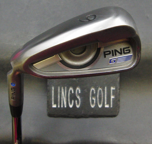 Left-Handed Ping G Series Blue Dot 6 Iron Regular Steel Shaft Ping Grip
