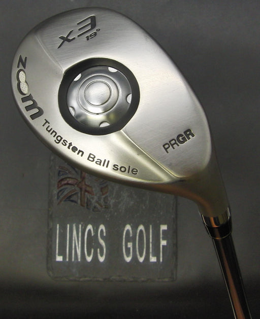 PRGR Tungsten Ball Sole x3 19° Hybrid Regular Graphite Shaft Golf Pride Grip