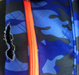 1 Division Blue Camo Riviera Foldable Pencil Golf Clubs Bag + Head Cover