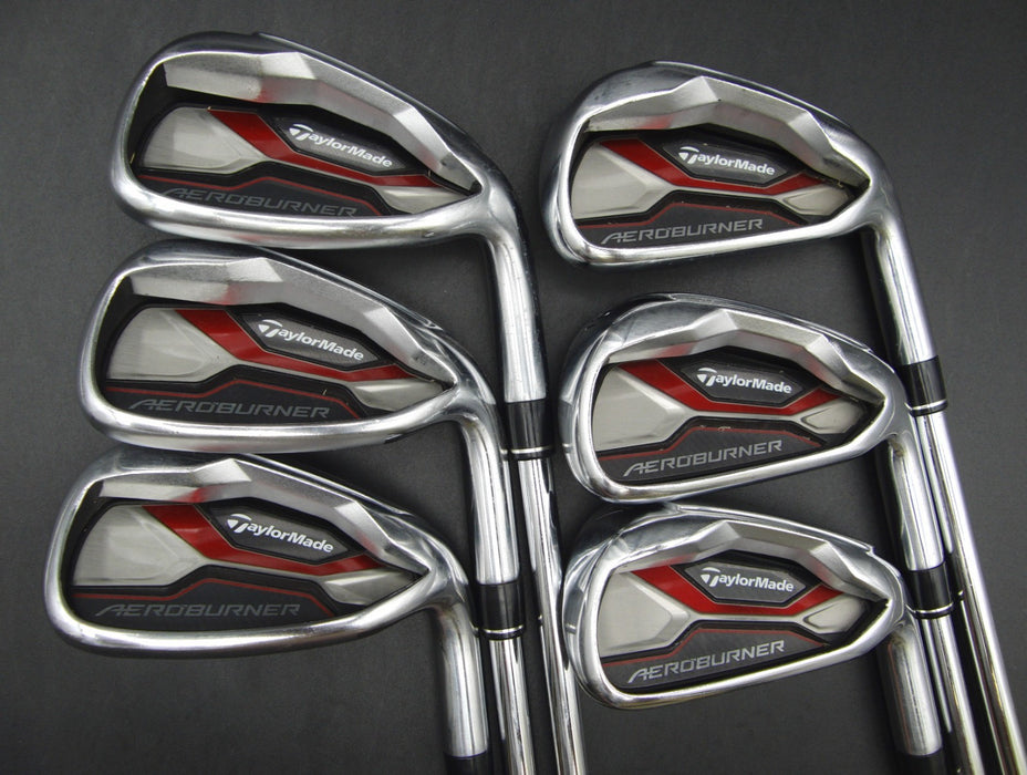 Set of 6x TaylorMade AeroBurner Irons 5-PW Stiff Steel Shafts With Grips