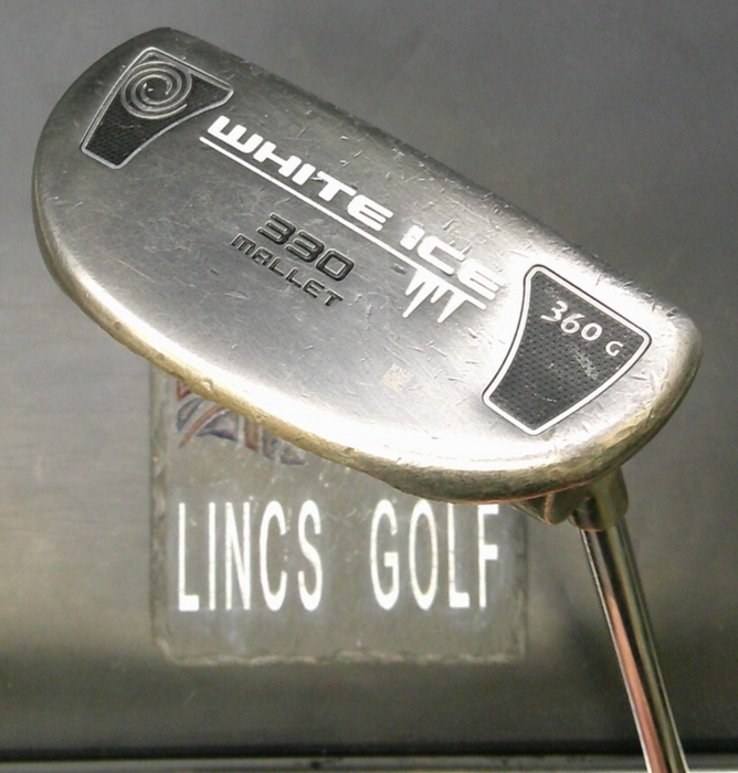 Odyssey White Ice 330 Mallet 360G Putter Steel Shaft 87.5cm Length Psyko Grip