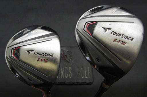 Set of 2 Bridgestone TourStage X-FW 3+5 Woods Stiff Graphite Shafts