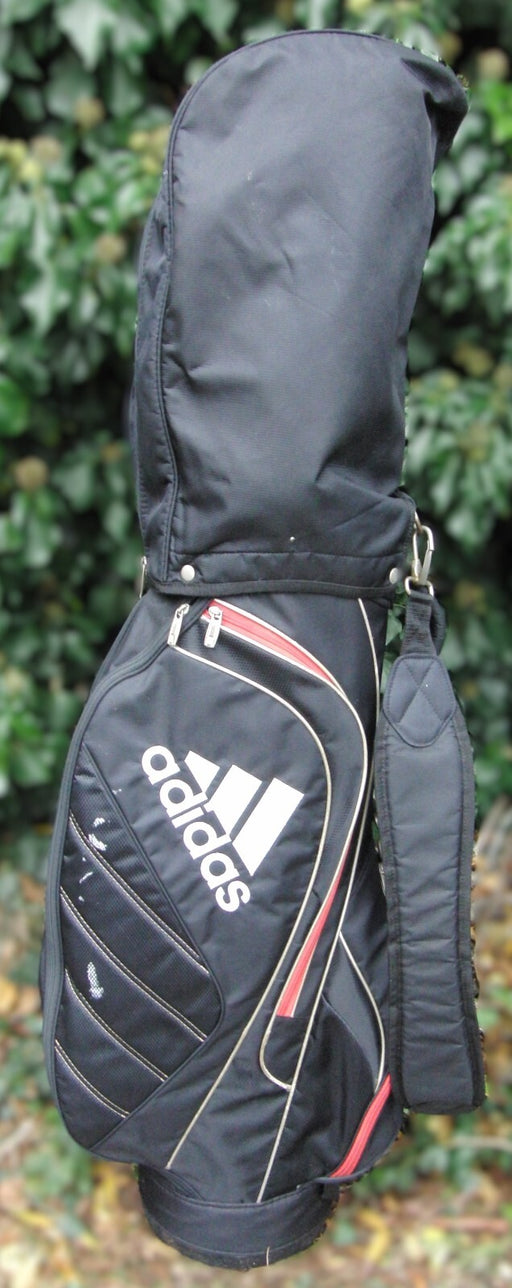 5 Division Adidas Black Carry Trolley Cart Golf Clubs Bag*