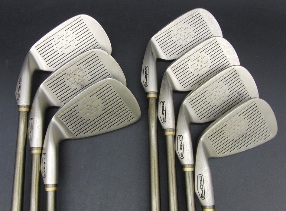 Set of 7x Cobra II Oversize 4-PW Irons Senior Graphite Shafts Cobra Grips