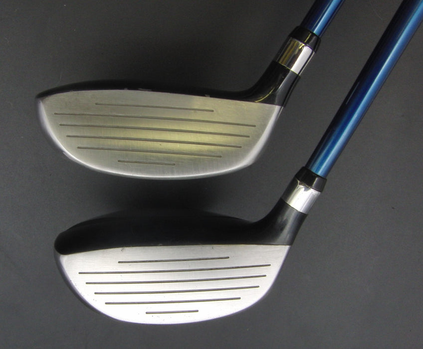 Set of 2 Tsuruya Axel Dual Impact Z HM 17° 4 & 19° 5 Wood Regular Graphite Shaft