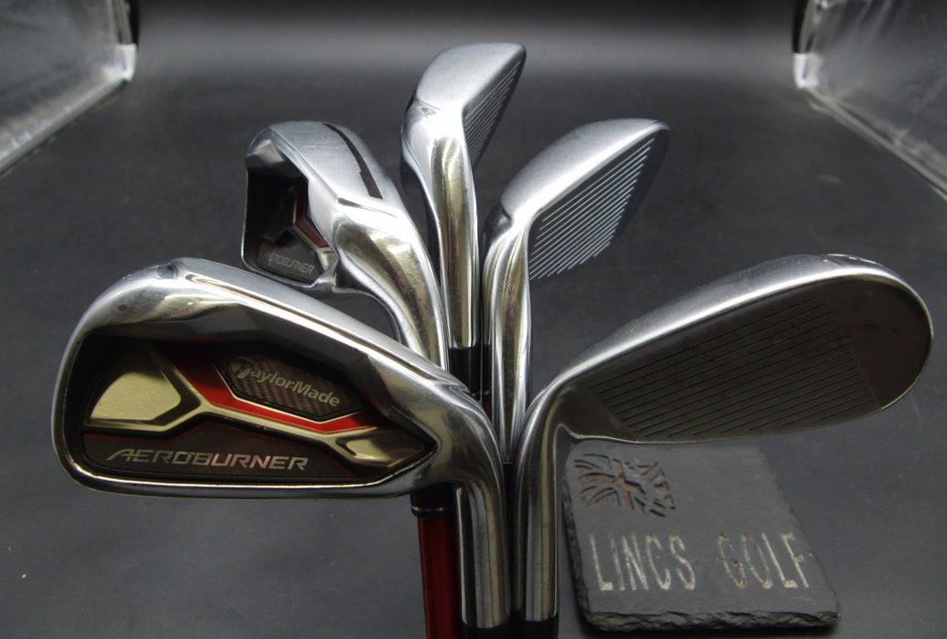 Set of 5x TaylorMade Aeroburner 6-PW Irons Regular Graphite Shafts