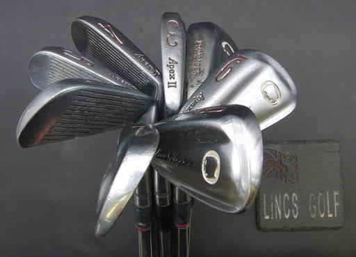 Set of 8x Left-Handed Ben Hogan Apex II White Cameo 3-PW Irons Regular Steel