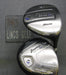 Set of 2 Mizuno Zephyr Metal UT 16° 3 +19° 5 Woods Regular Graphite Shafts
