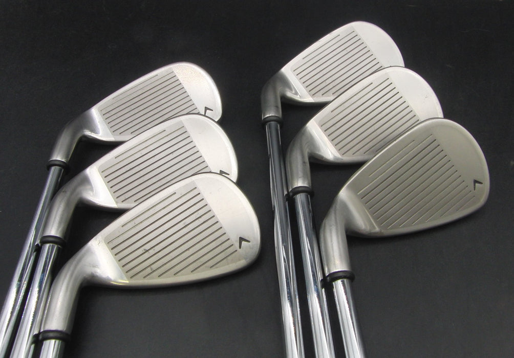 Set of 6x Callaway ERC Fusion 5-PW Irons Regular Steel Shafts Yellow Grips*