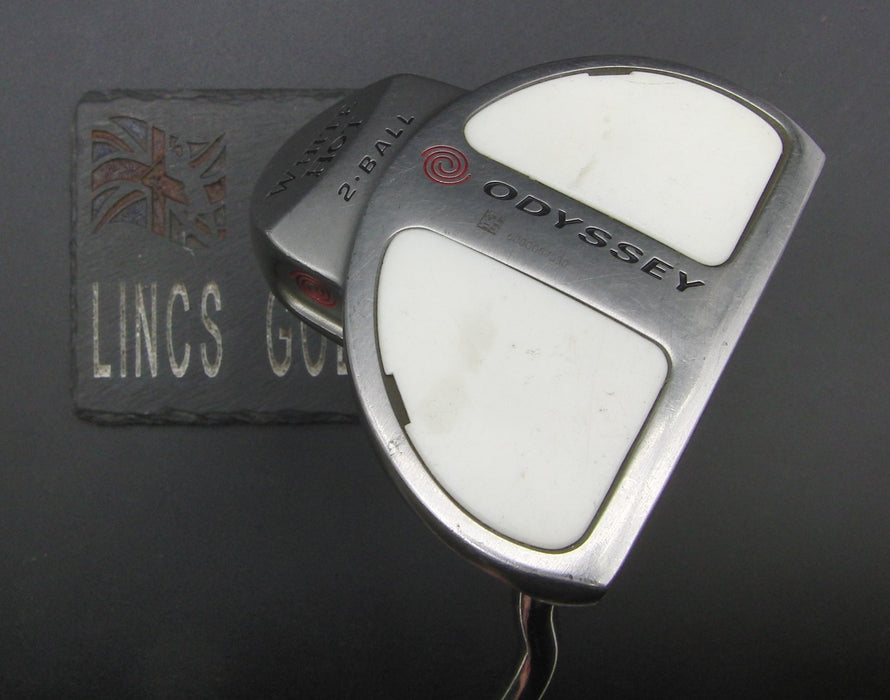 Odyssey White Hot 2-Ball Putter Steel Shaft 83cm Length Psyko Grip*