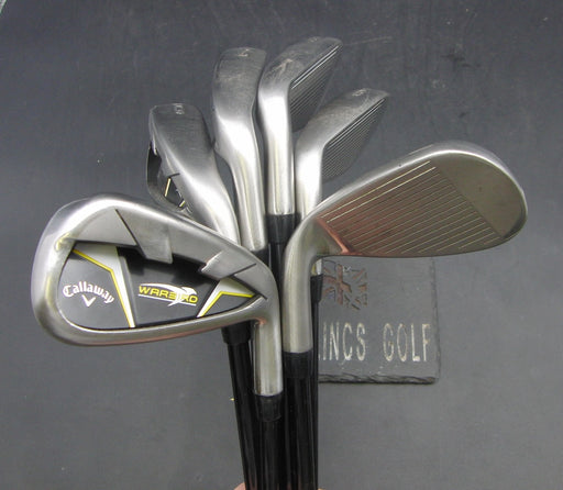 Set of 6x Callaway Warbird 5-PW Irons Regular Graphite Shafts Callaway Grips*