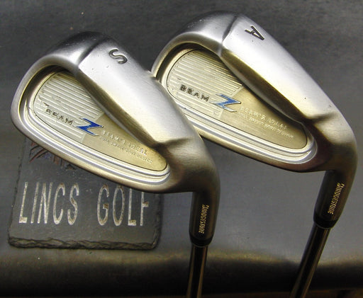 Set of 2 Bridgestone Beam Z Gap & Sand Wedges Stiff Steel Shafts Black Grips