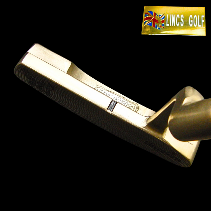 Custom Milled Flintstones Themed Pal Ping Putter 86.5cm Steel Genuine Leather HC