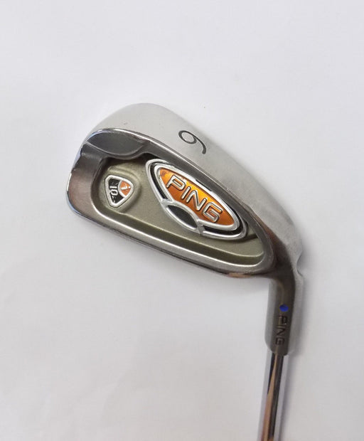 Polished Ping i10 Blue Dot 6 Iron AWT Regular Steel Shaft Lamkin Grip