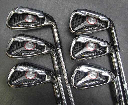 Set of 6x TaylorMade Burner 2009 Irons 5-PW Stiff Steel Shafts TaylorMade Grips