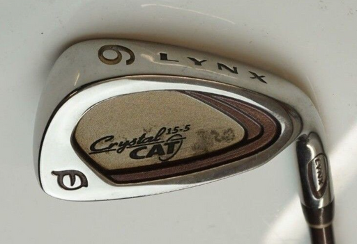 Ladies Lynx Crystal Cat 15-5 6 Iron Ladies Graphite Shaft Lynx Grip