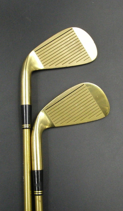 Japanese Set of 2 x Tsuruya Axel Gold Irons 3+4 Regular Graphite Shafts