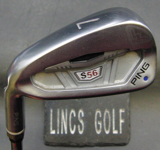 Left Handed Ping S56 Blue Dot 7 Iron Regular Steel Shaft Ping Grip DEMO