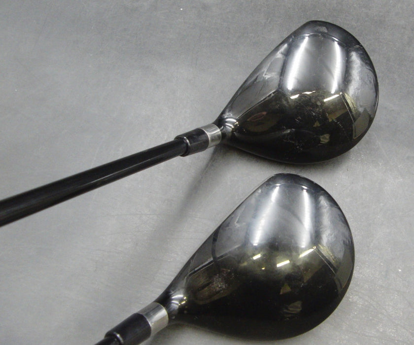 Set of 2 Bridgestone TourStage 701 3+5 Woods Regular Graphite Shafts Mixed Grips