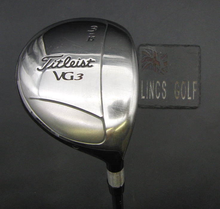 Titleist VG3 15° 3 Wood Stiff Graphite Shaft Benross Grip
