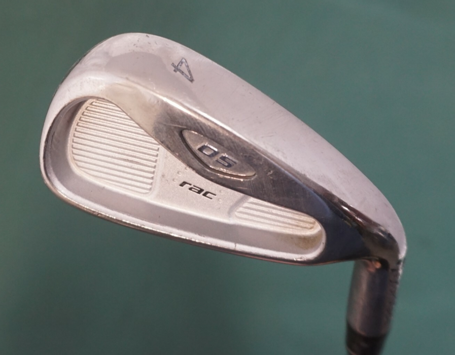 TaylorMade RAC OS 4 Iron Stiff Steel Shaft Burrows Grip