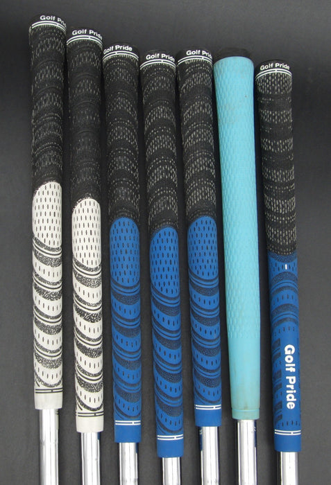 Set of 7x TaylorMade M6 Irons 4-PW Stiff Steel Shafts Golf Pride Grips*
