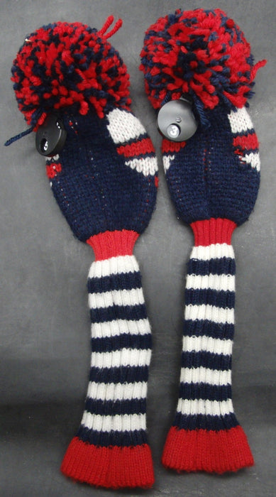 Set of 2 Unbranded Dual Wood Head Covers