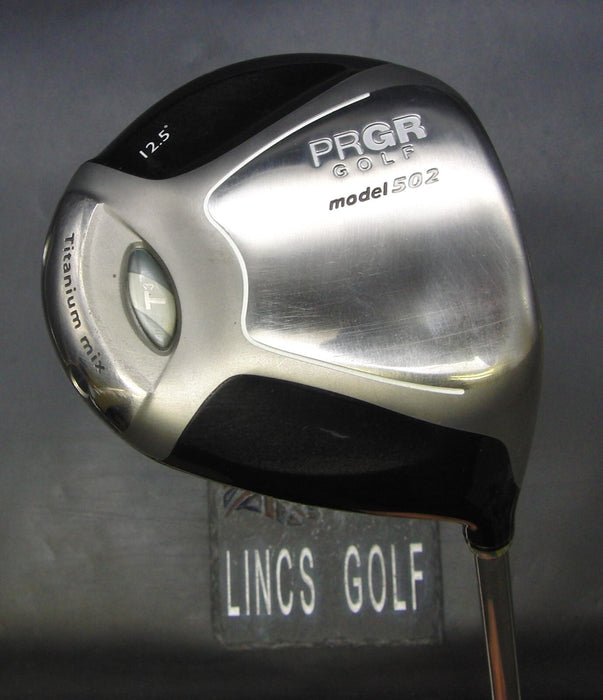 PRGR Model 502 Titanium Mix 12.5° Driver Extra Stiff Graphite Shaft PRGR Grip