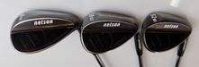 Set of 3 x Nelson Pro Forged Wedges Gap Sand & Lob Wedge Steel Shafts