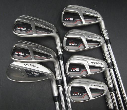 Set of 7x TaylorMade M6 5-SW Irons Stiff Steel Shafts with Grips