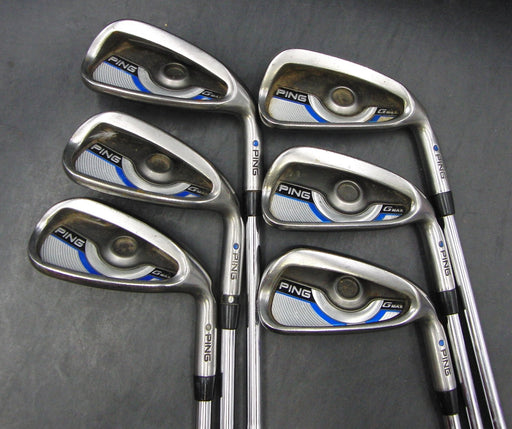 Set 6x Ping GMax Blue Dot Irons 5-PW Stiff (5i & PW Missing Weights) 1/2" Longer