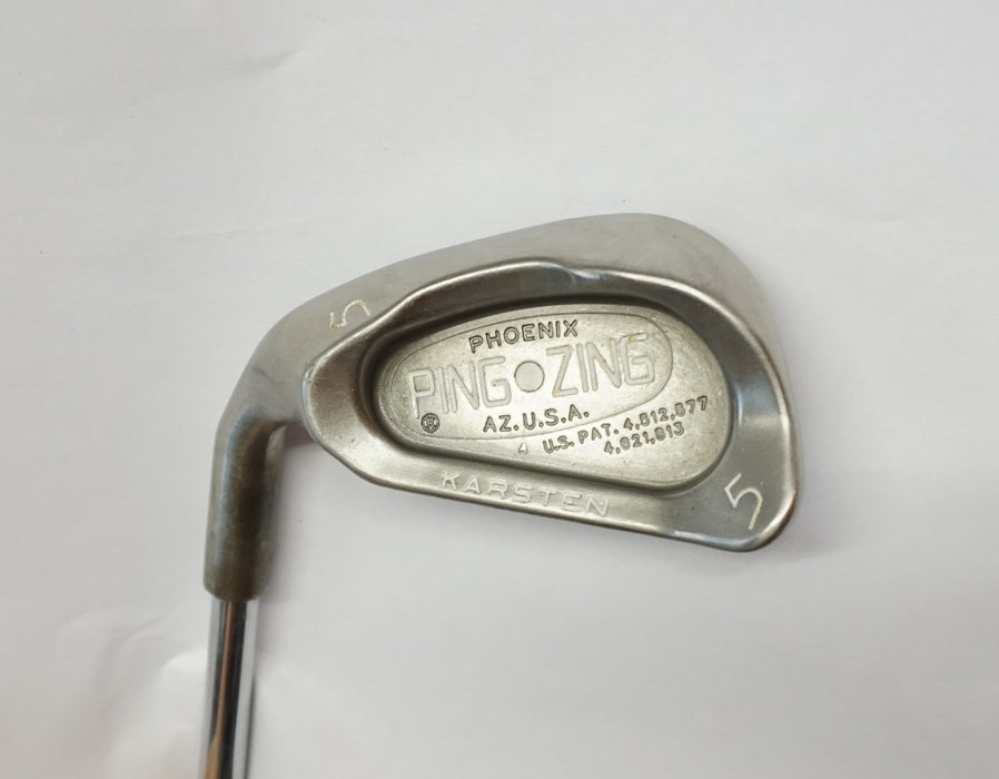 Left Handed Ping Zing White Dot 5 Iron R300 Regular Steel Shaft Iguana Grip