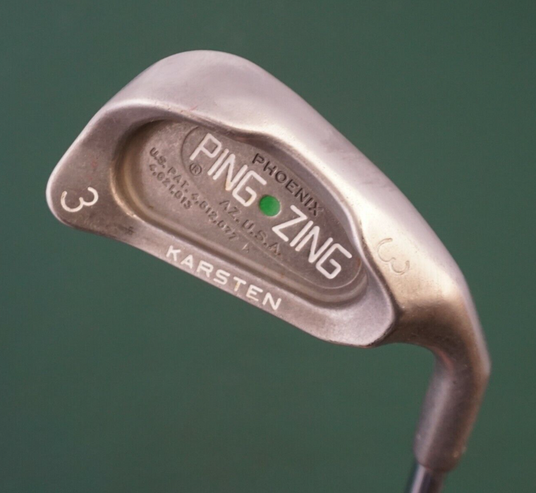 Ping Zing Green Dot Karsten 3 Iron Stiff Steel Shaft Golf Pride Grip