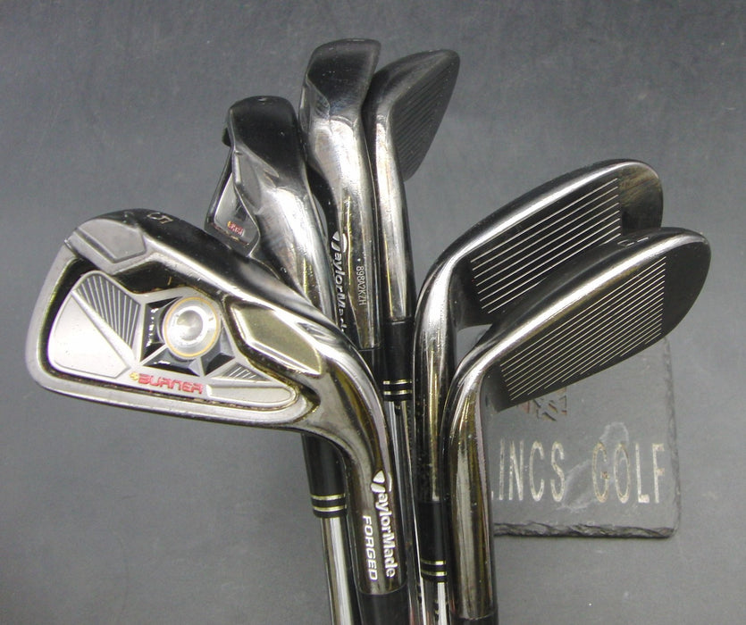 Set of 6x TaylorMade Burner Forged 5-PW Irons Stiff Steel Shafts*