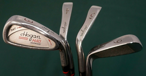 Set Of 4 x Ben Hogan H40 Oversize SWT Irons 3-6 Regular Steel Shaft Tour Grip
