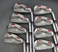 Set of 8 x TaylorMade Burner Japanese Issue Irons 4-PW+GW Stiff Steel Shafts