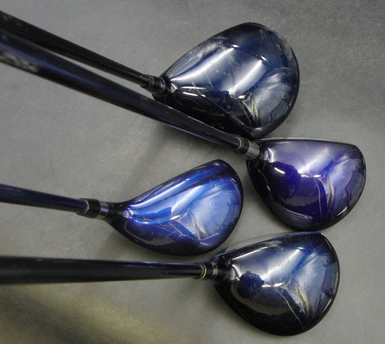 Set of 4 Mactec 11° Driver,15° 3&18° 5 Woods+20° 4Hybrid Regular Graphite Shafts