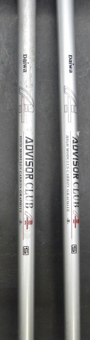 Set of 2 Advisor Daiwa Fresh 15° 3 Wood + 22° 4 Hybrids Regular Graphite Shafts