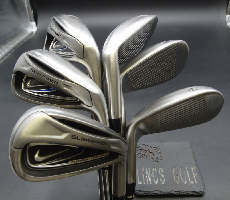 Set of 6x Nike Slingshot Irons 5-PW Uniflex Steel Shafts Nike Grips
