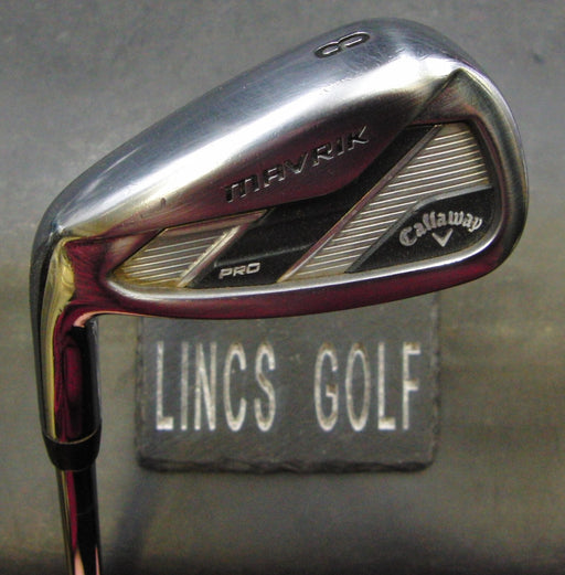 Left-Handed Callaway Mavrik Pro 8 Iron Stiff Steel Shaft GolfPride Grip