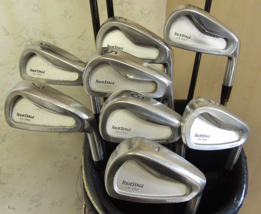 Set Of Bridge Stone Tour Stage 3-PW + 3 + 5 Wood + XXIO Driver + Putter